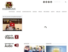 Tablet Screenshot of catedraldafe.com.br